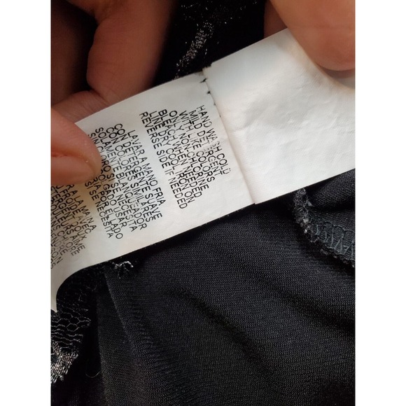 Annalee & Hope Tank Women's Large Black Lace Floral Panel‎ Sleeveless Round Neck - Picture 7 of 7